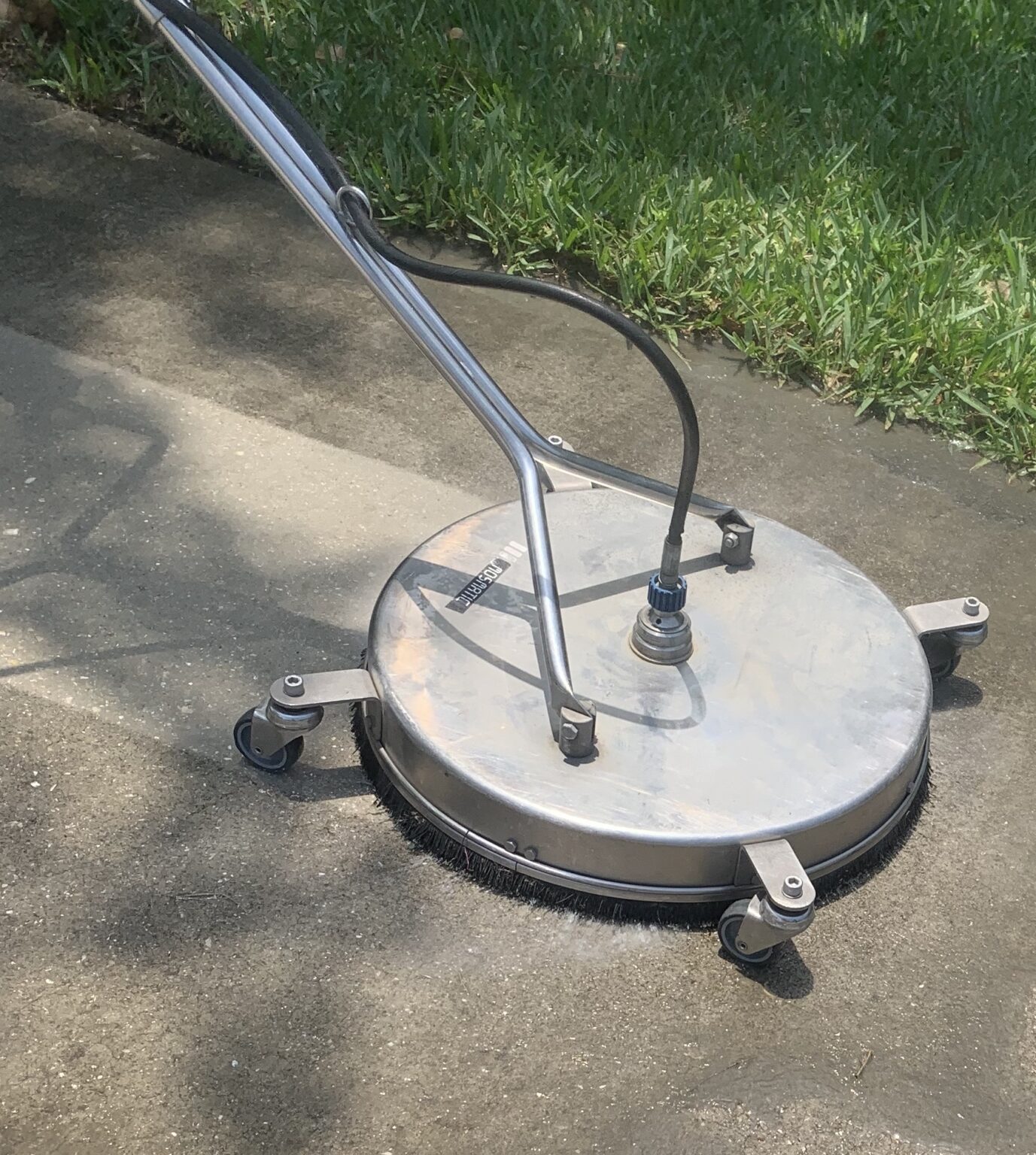 A floor and road cleaner machine